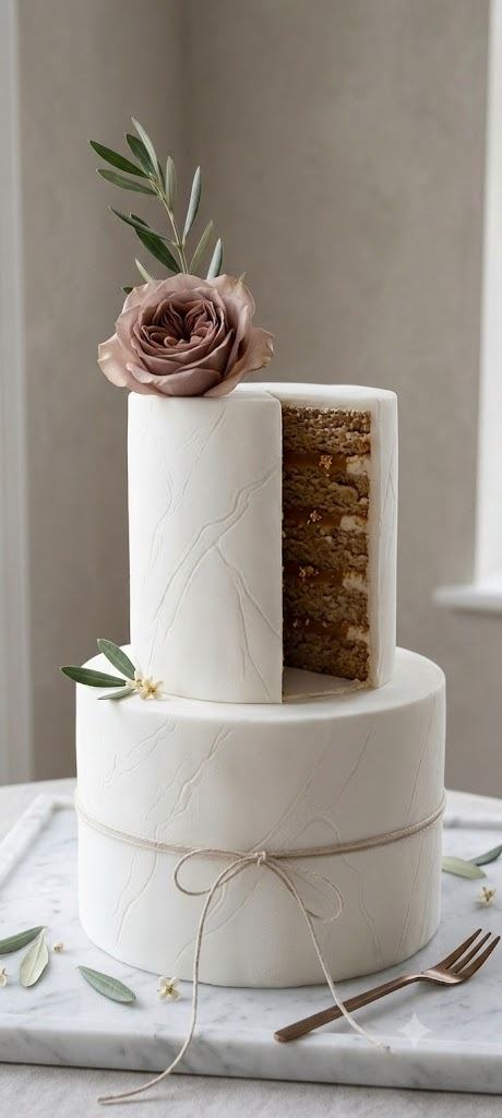 Tarta con capa interior de caramelo